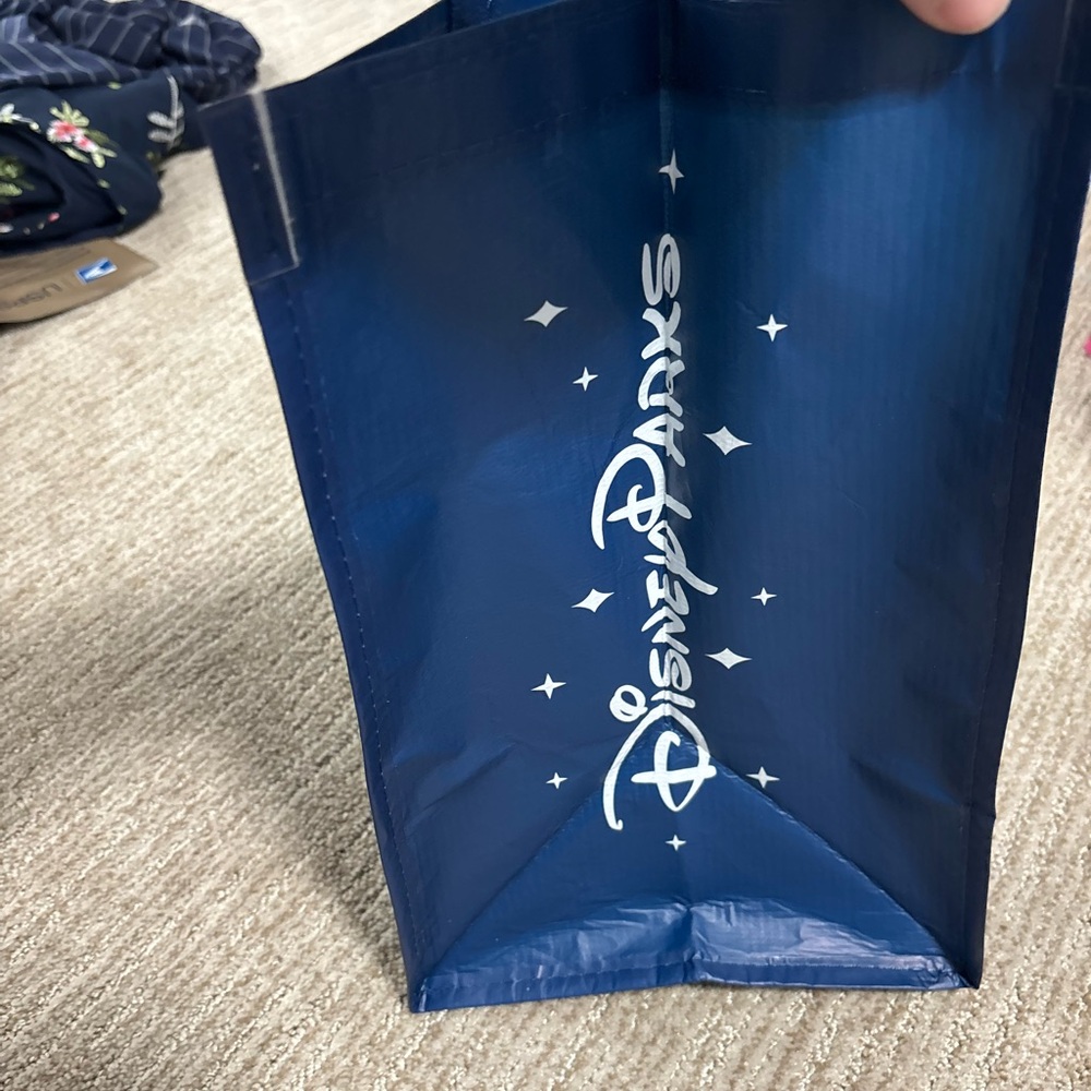 Disney Blue and White Disneyland Resort Tinker Bell Castle Tote Bag - Picture 7 of 7